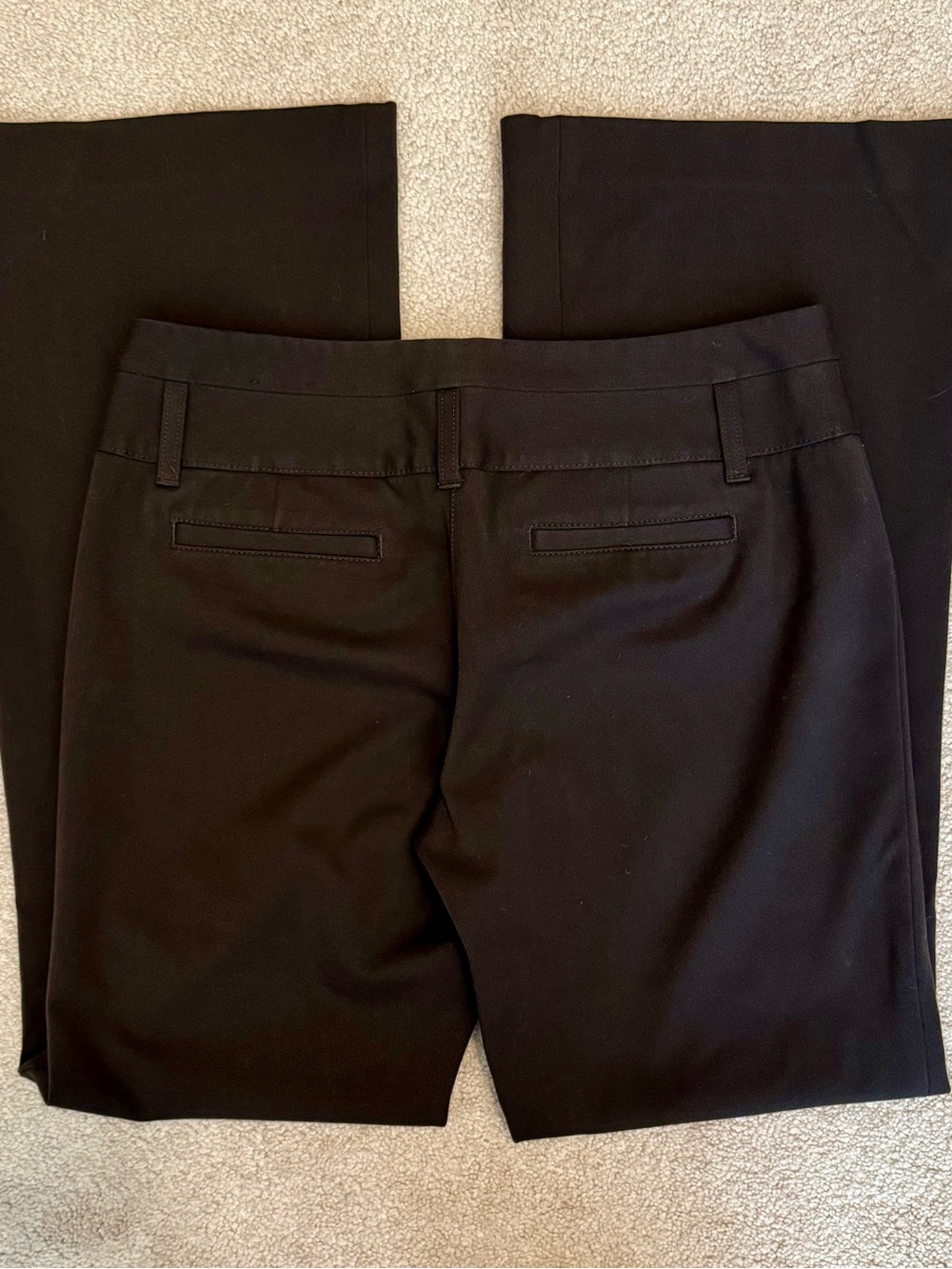 Vintage Express Editor Flare Pants Trousers Women’s Size 6R Chocolate Mid Rise - Picture 4 of 12
